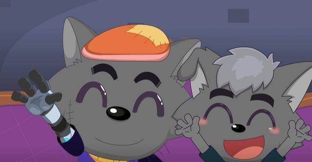 红太狼在家门口被斗篷女抓走,灰叔一家又不能团聚_灰太狼_小灰灰_狼堡