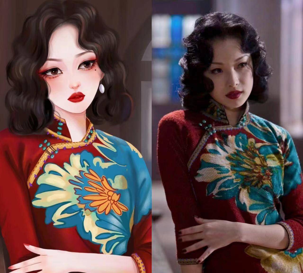 看了《金陵十三钗》的旗袍造型,才发现如视觉盛宴,既端庄又高贵_发型