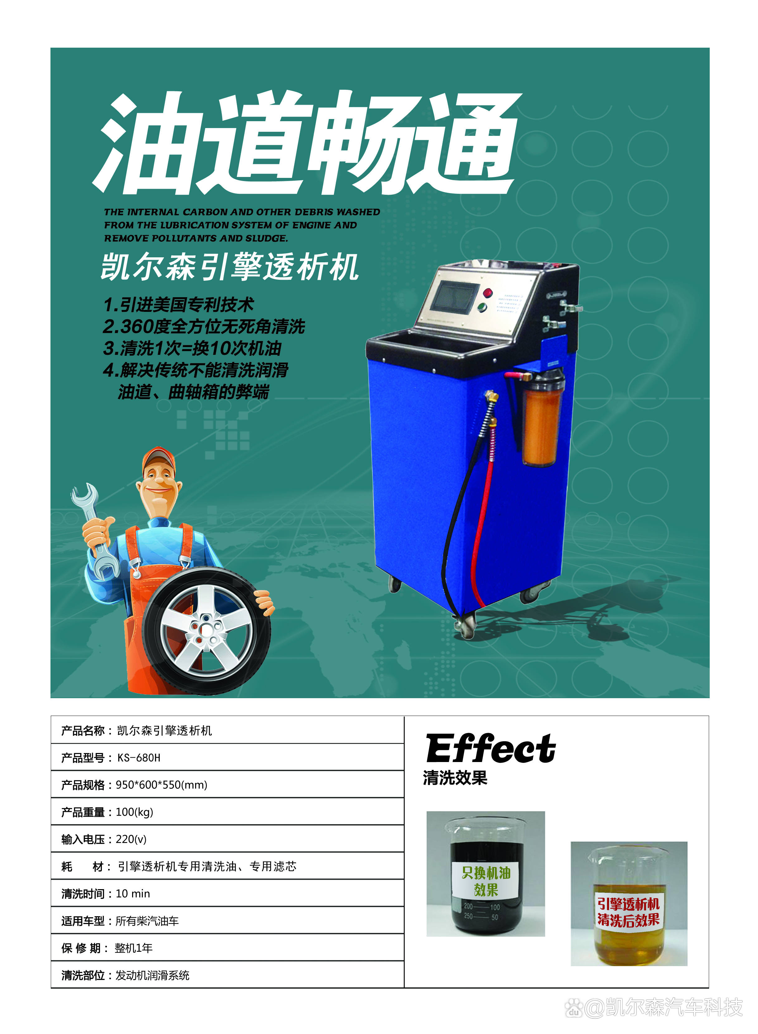 凯尔森|汽车发动机怎么清洗?看看引擎清洗透析你就明白差别了