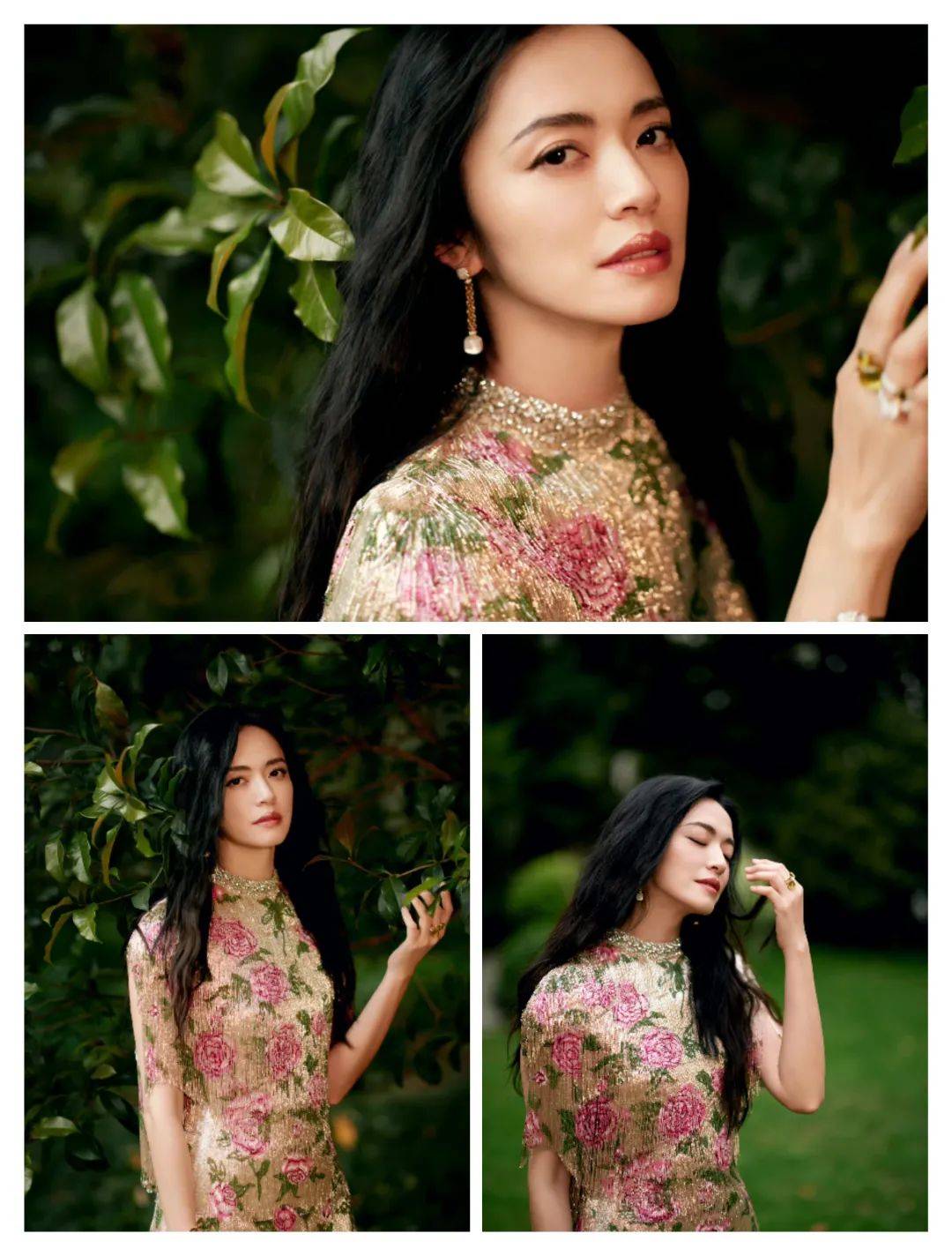 花纹裙装穿搭,江疏影,刘诗诗,姚晨,宋佳,张予曦,赵露思,活力也优雅