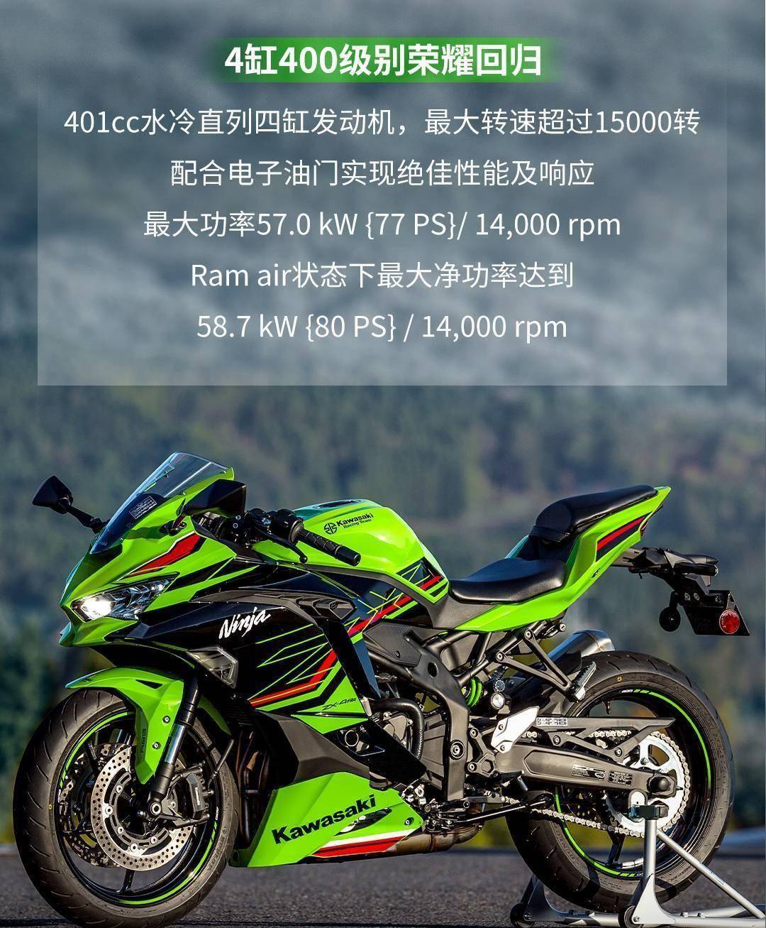 98万起,川崎推出四缸400cc车型,川崎zx-4r4rr来了_搜狐汽车_搜狐网