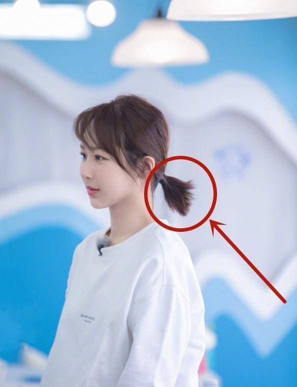 有种马尾叫做杨紫的低马尾,与平风格完全不同,真不是没洗头吗_发型