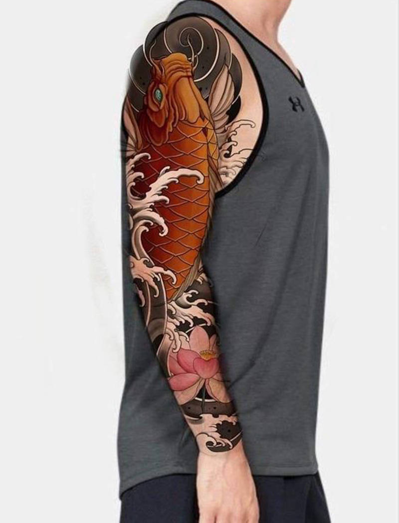 萦绕花纹 绽放个性 22张花臂手稿及纹身图案_世界_色彩_花朵