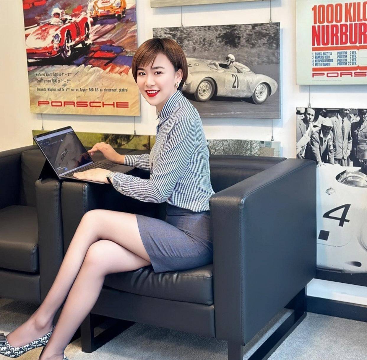 为什么豪车的女销售员喜欢穿灰色包臀裙呢？_搜狐网, image size:1242x1219