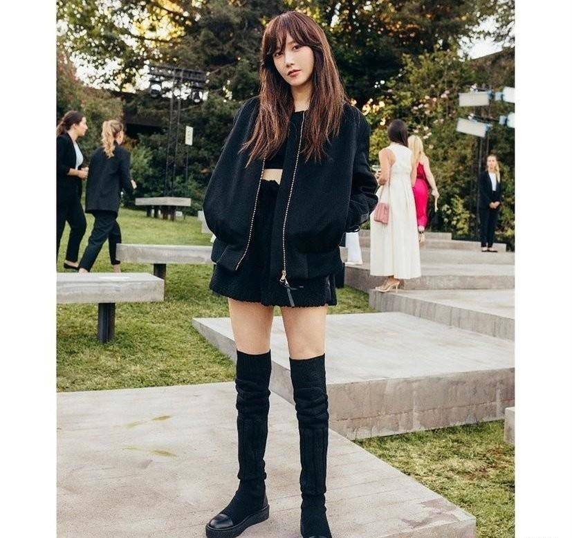 但她财阀美人的气质真的很绝_李智雅_身材_服装