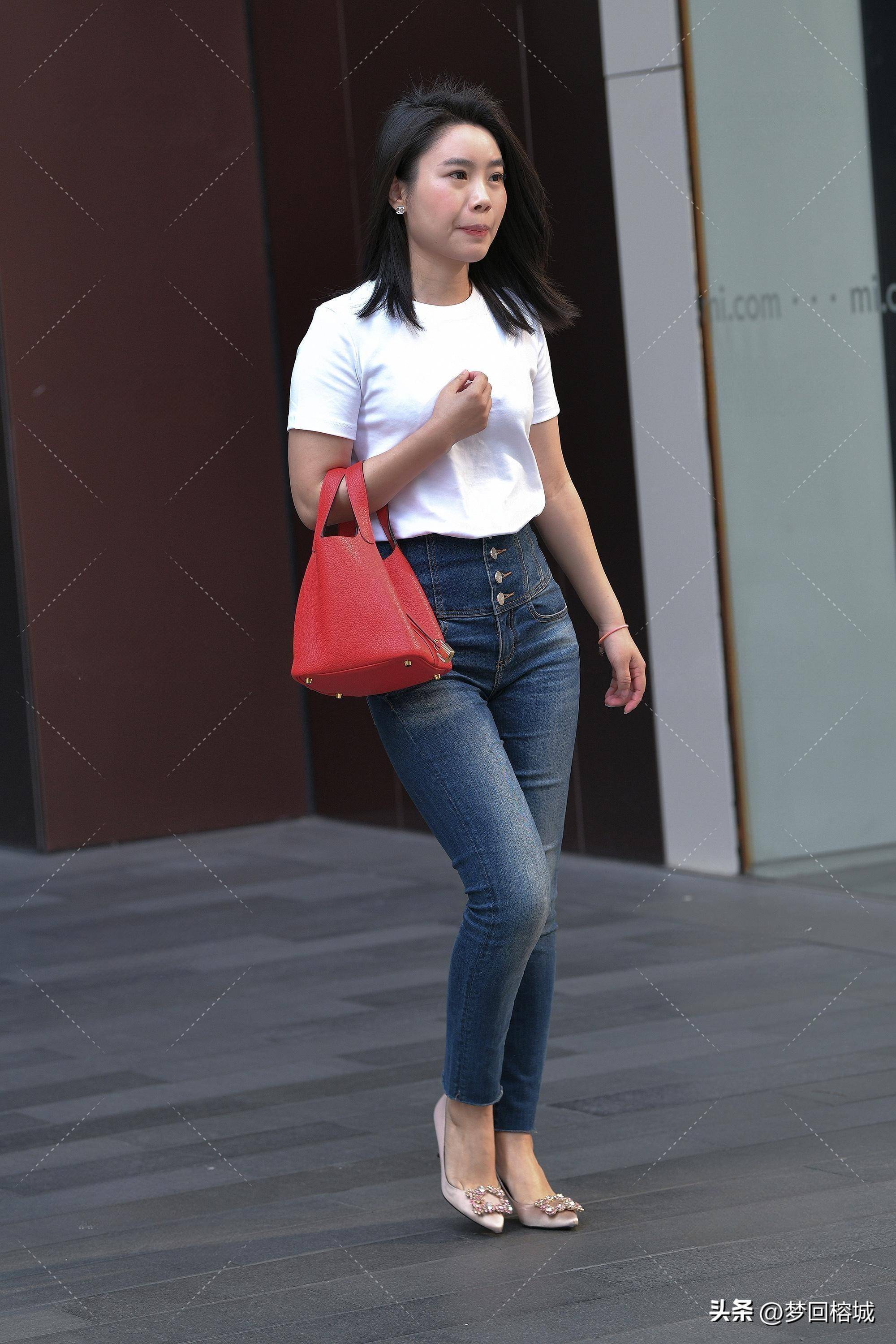 街拍牛仔裤系列-锦上添花_时尚_春风_人间