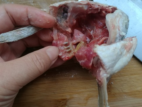 烹饪步骤:草鱼1条,葱1段,姜1块,料酒3勺,生