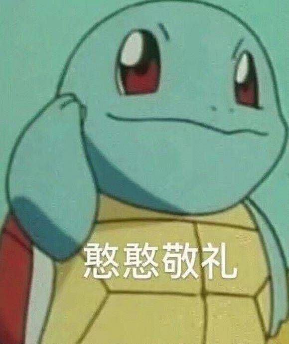 超可爱的杰尼龟表情包 可爱搞笑的憨批杰尼龟系列微信表情包合集