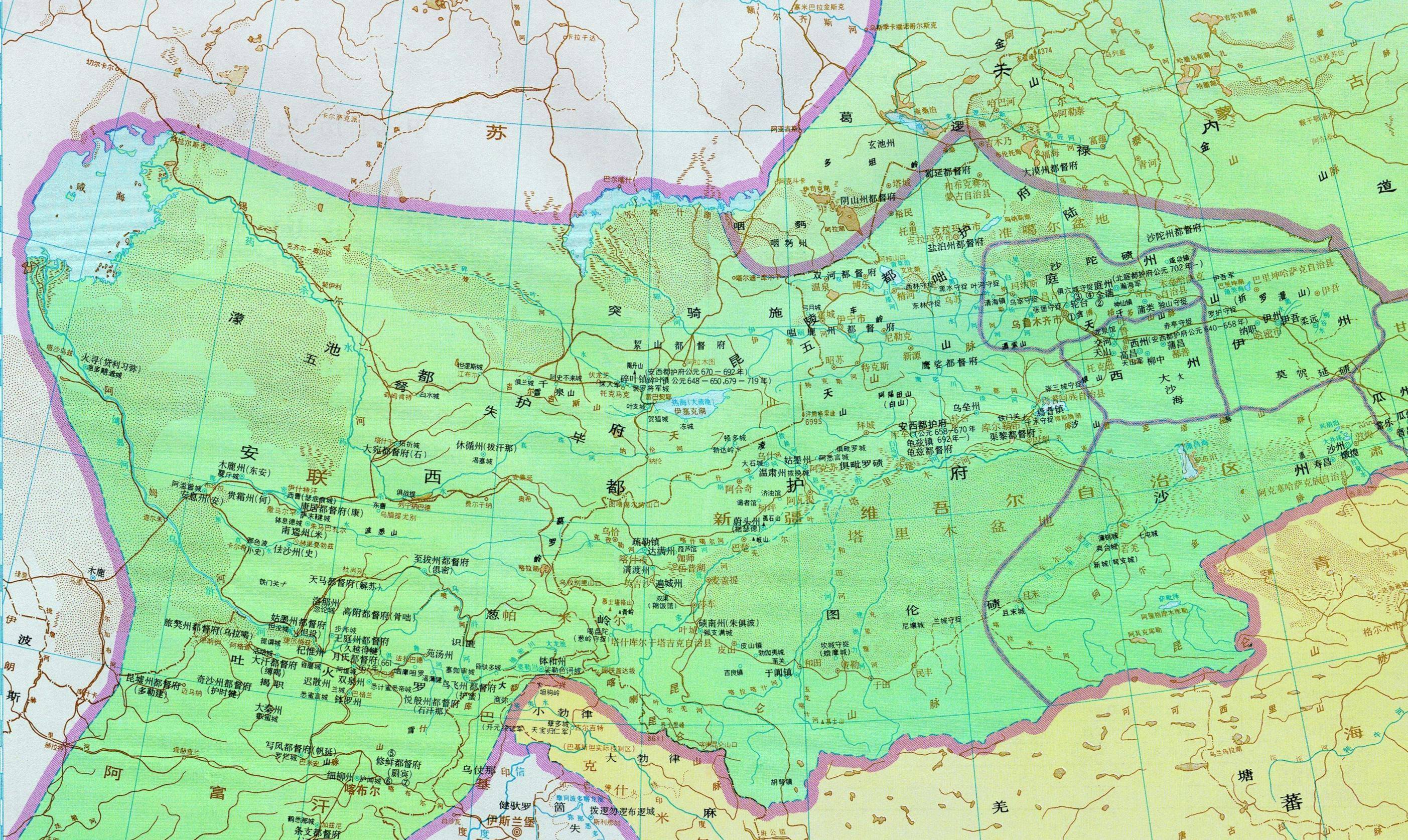 大唐进军西域,灭高昌设都护,取代了西突厥的优势地位