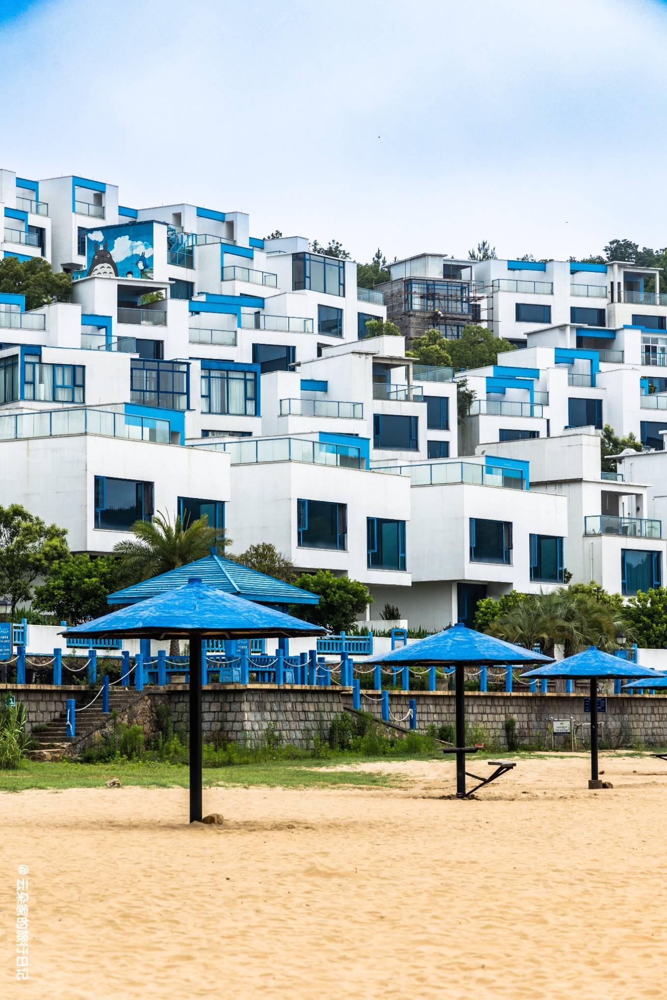 舟山 秀山 岛核心风景区,是由独立的小洋房别墅组成