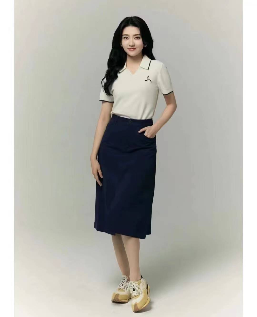 "polo衫 裙子"谁穿谁好看,可正式可休闲,夏季美出高级感_polo_look