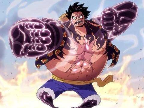 歪歪路飞一档到九档的变身,路飞变身九档后实力能达到什么程度呢_大将