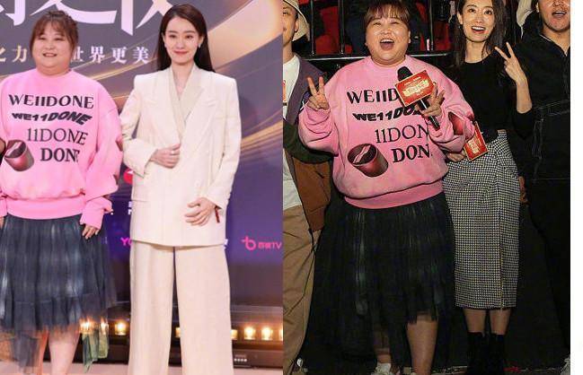 微博夜:热巴穿5年前旧款,杨颖袖子比头大3圈,贾玲礼服太糊弄_女明星