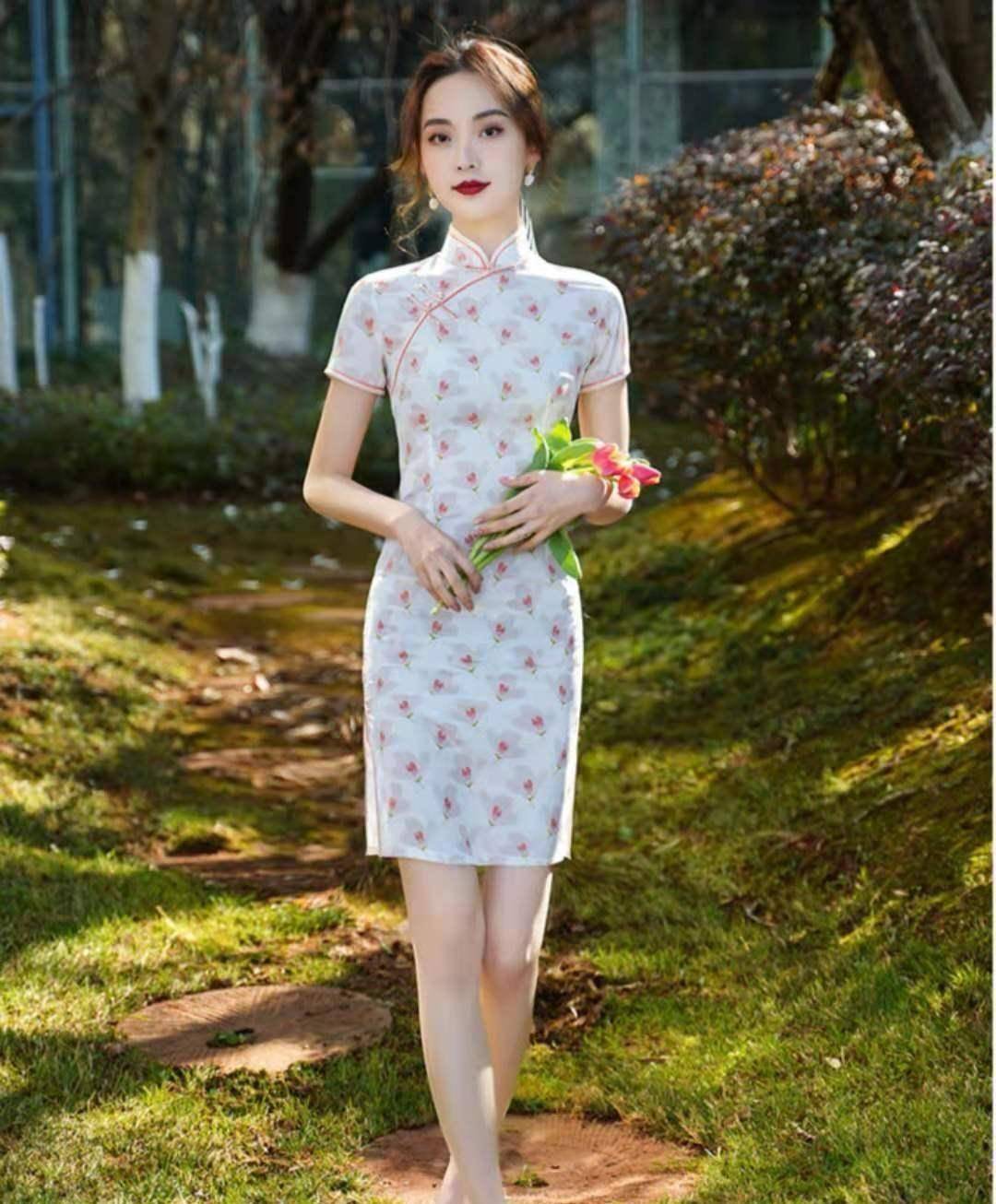 春末夏初,"旗袍裙"再次流行起来,时尚复古又不失温柔,早点穿起来很美