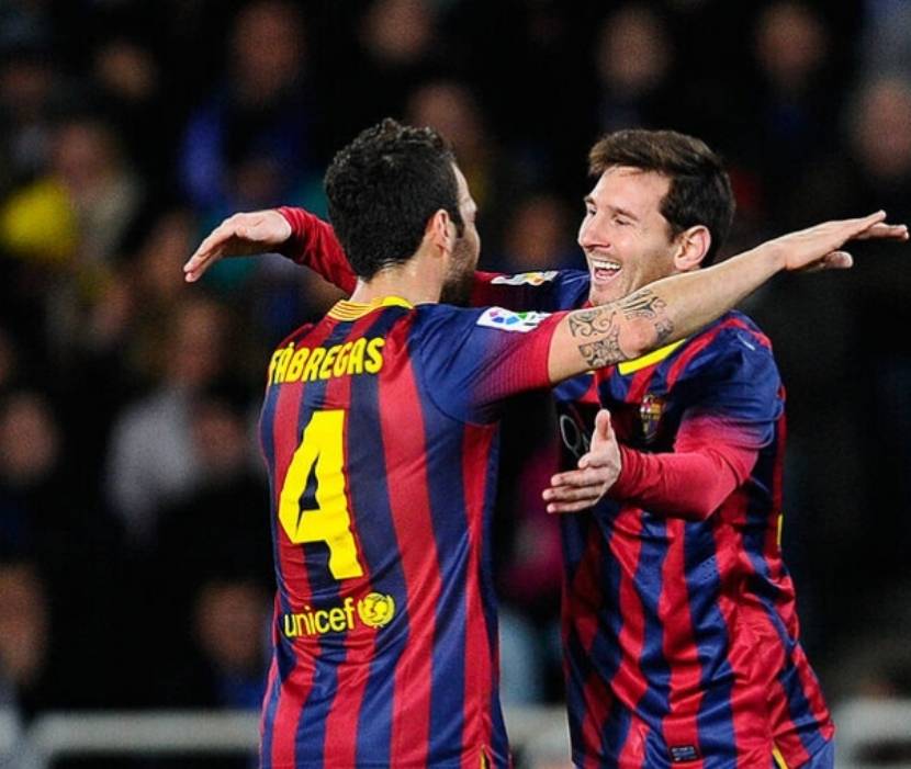 梅西给法布雷加斯的信息_巴萨_赛季_退役