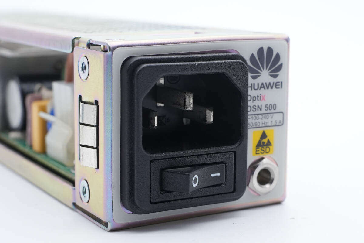 我们把华为optix osn500光传输系统60w电源拆了,比想象的要简单_电容