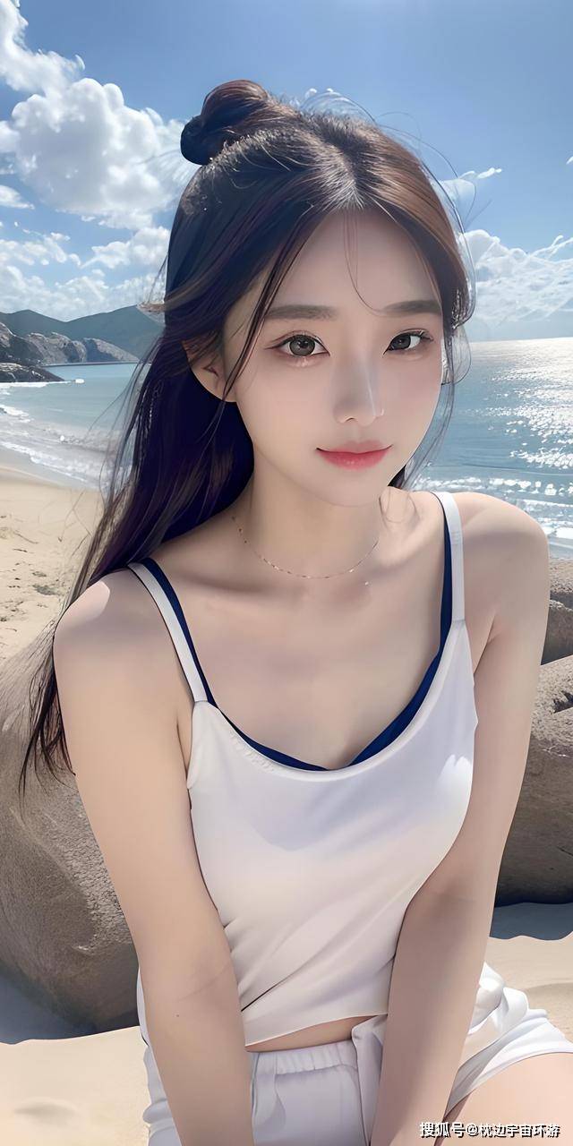 ai绘制的美女图片,清纯又性感,完美结合_微微_表情_情感