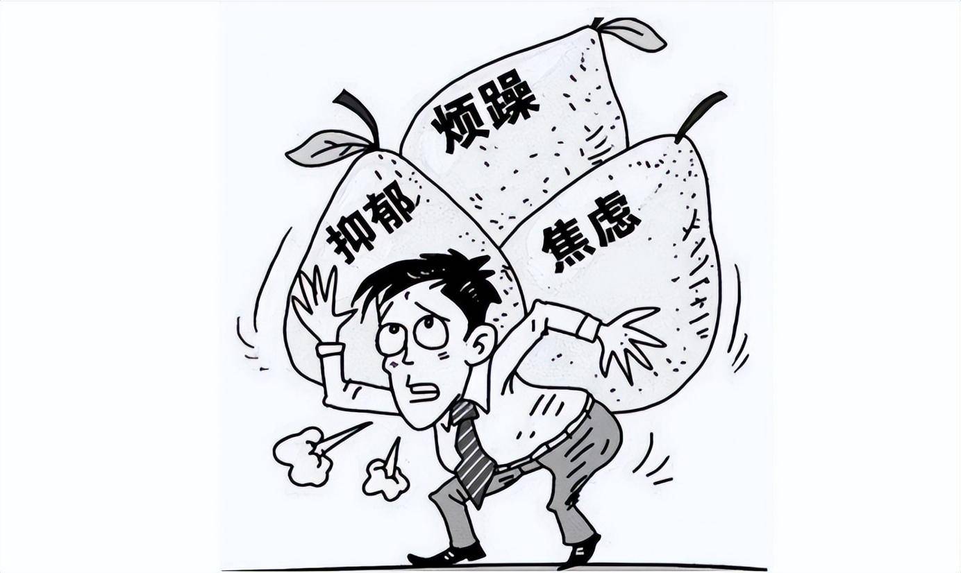 压力大简笔画图片