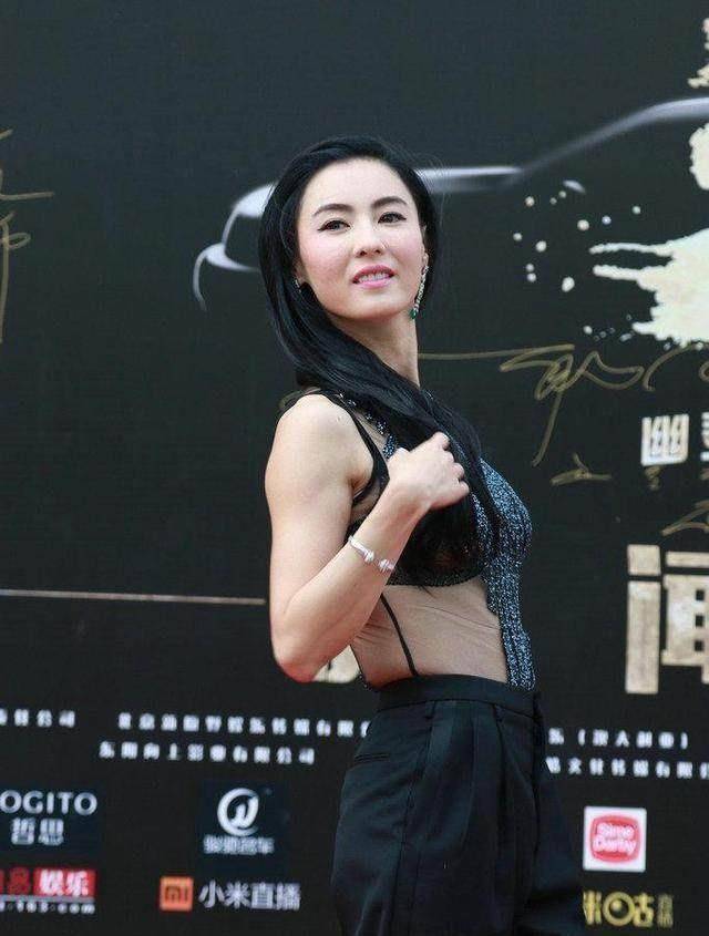 这张高清图真是一言难尽,不要说张柏芝腰间那赘肉了,光是