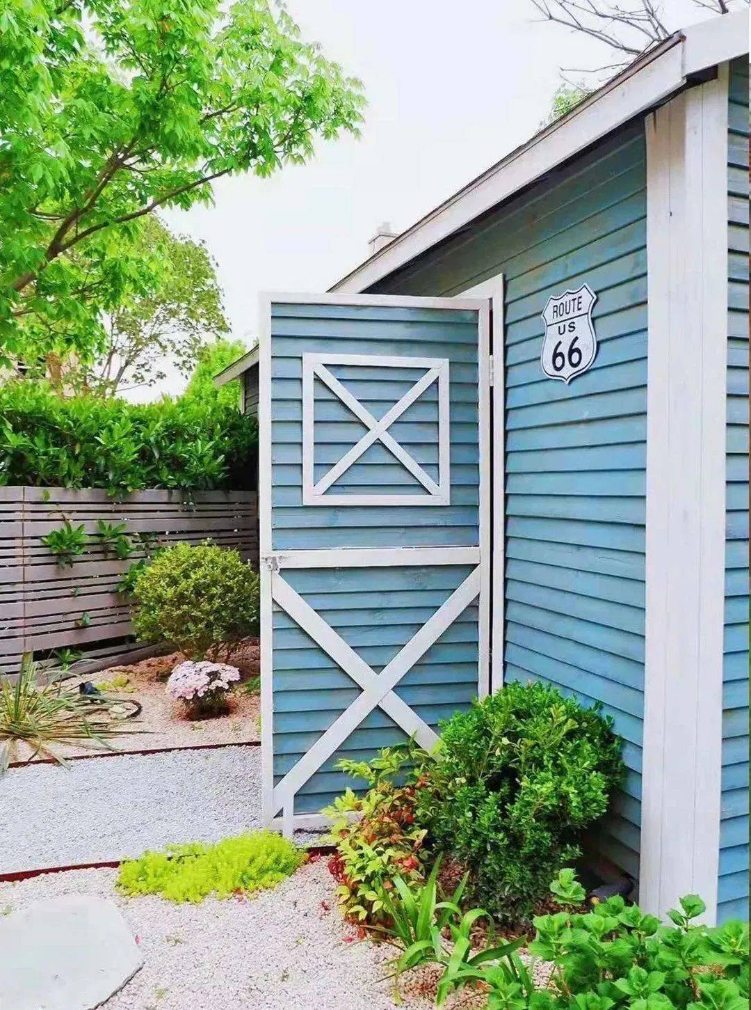 既能收纳又能造景的庭院工具房,你值得拥有~_植物_颜色_蓝色