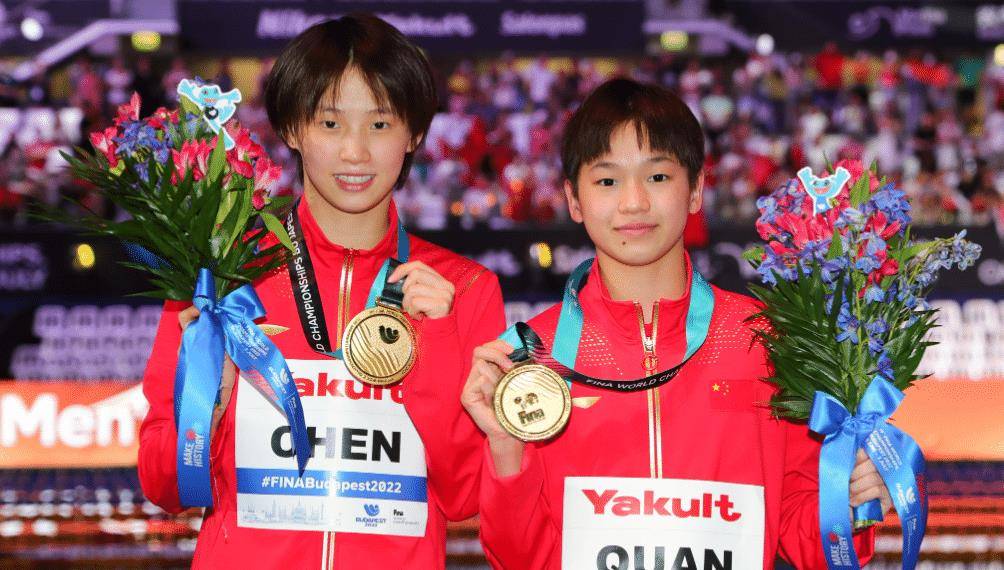 助力中国跳水队夺世锦赛首金,全红婵陈芋汐感动_大赛_王飞龙_比赛