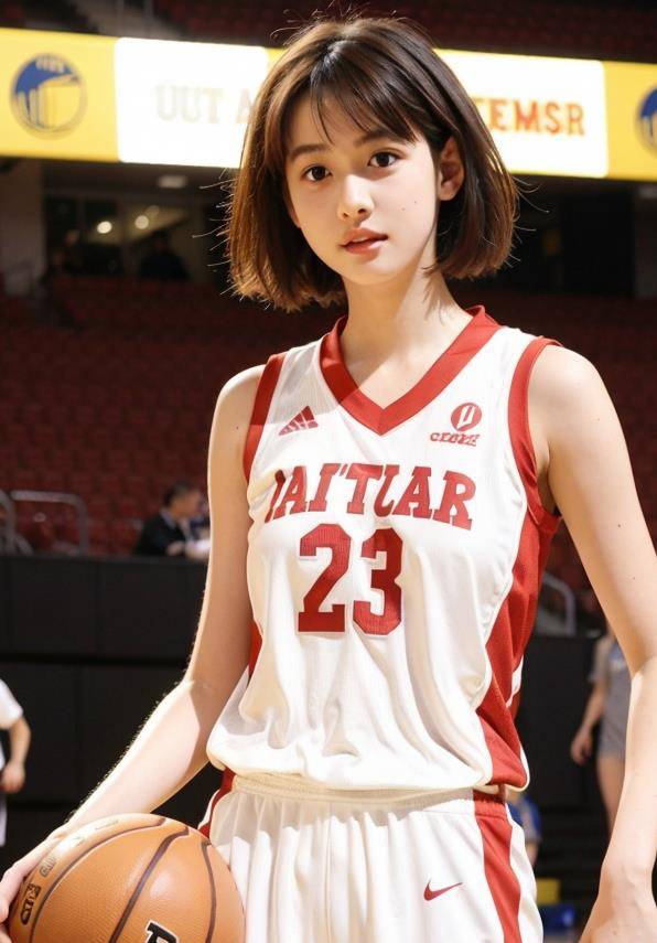 篮球女神制服写真_精神_青春_从容