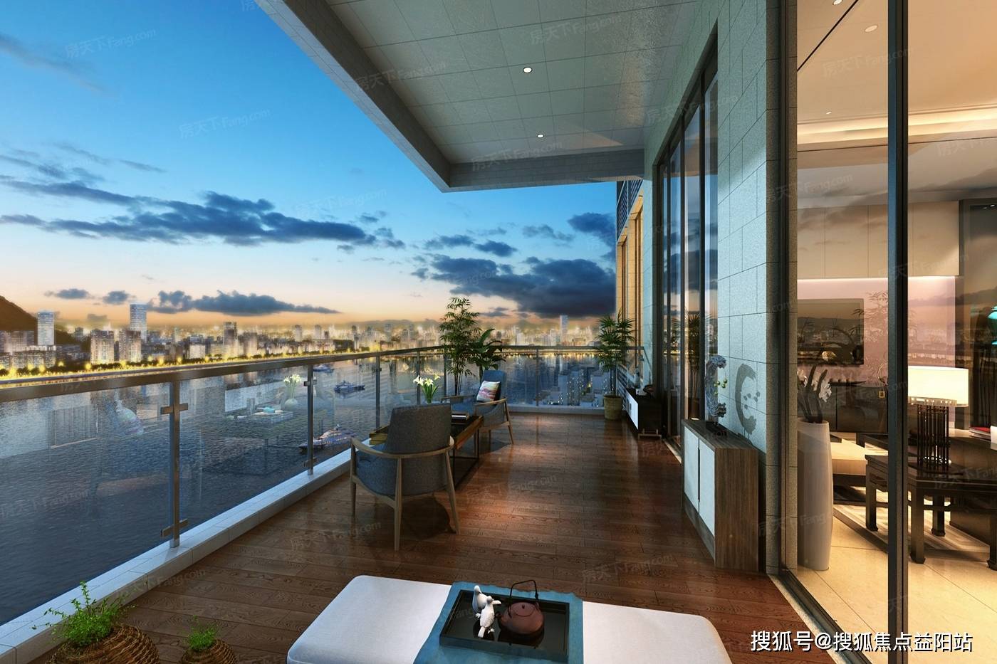 韶关外滩华府拥揽北江头排江景,打造140-230㎡纯墅质滨江阔景大宅