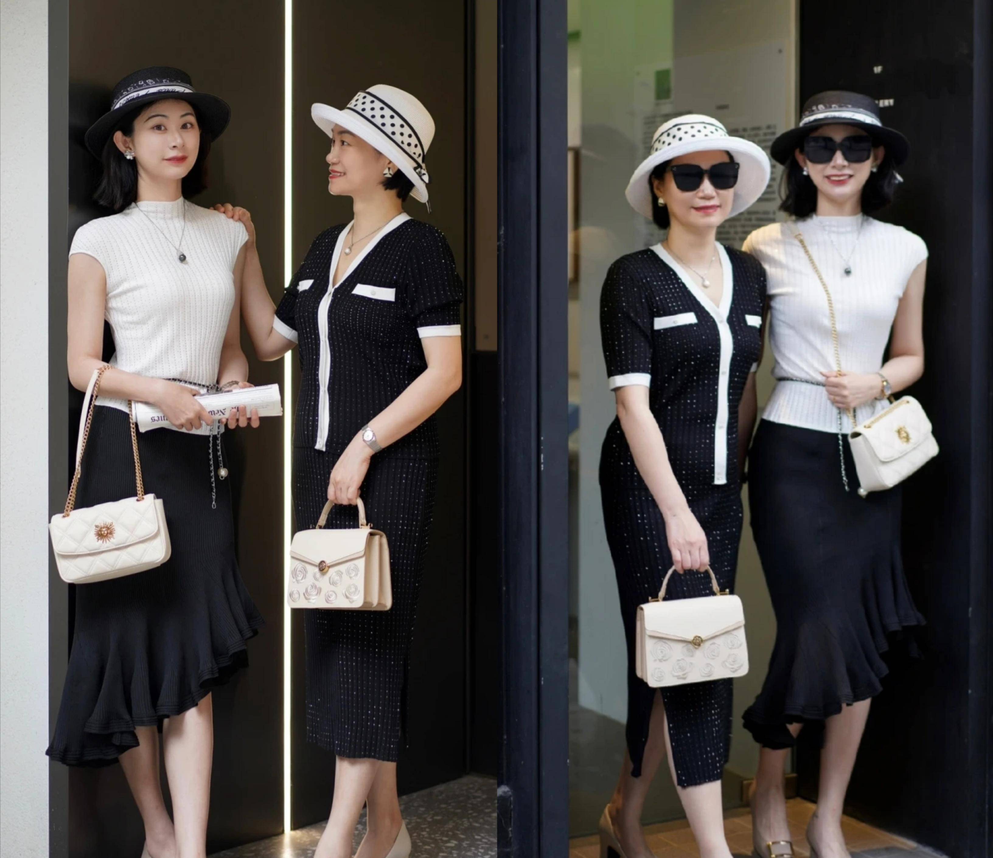 从他们优雅得体的着装就可以看出_裤子_颜色_女性