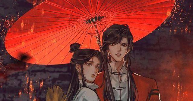 花怜撑伞照流出,大黑伞太现代,不知剧中能否做到为你携伞一世_花城_谢