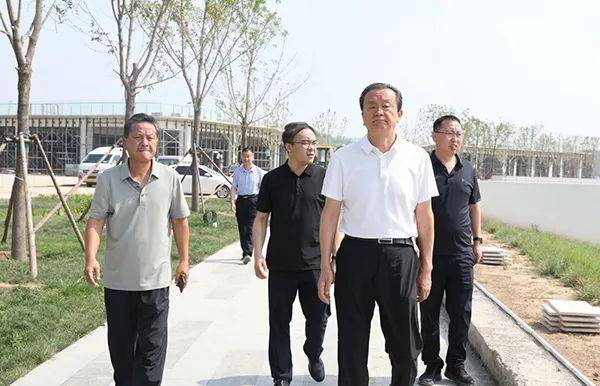 忻府区:马志强调研牧马河生态公园项目建设_工作_保障_服务