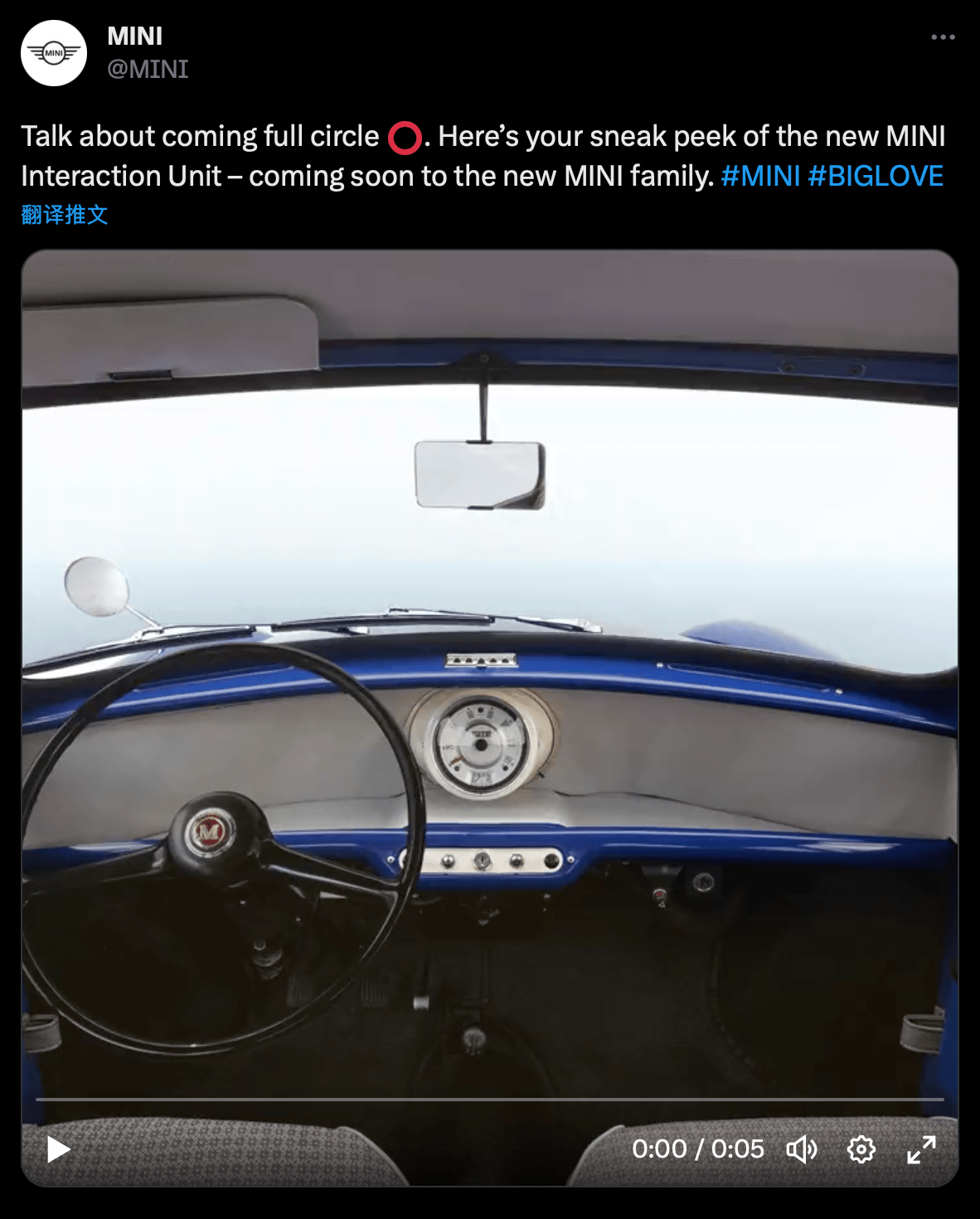 向初代mini致敬,新一代MINI COOPER内饰图曝光_搜狐汽车_搜狐网
