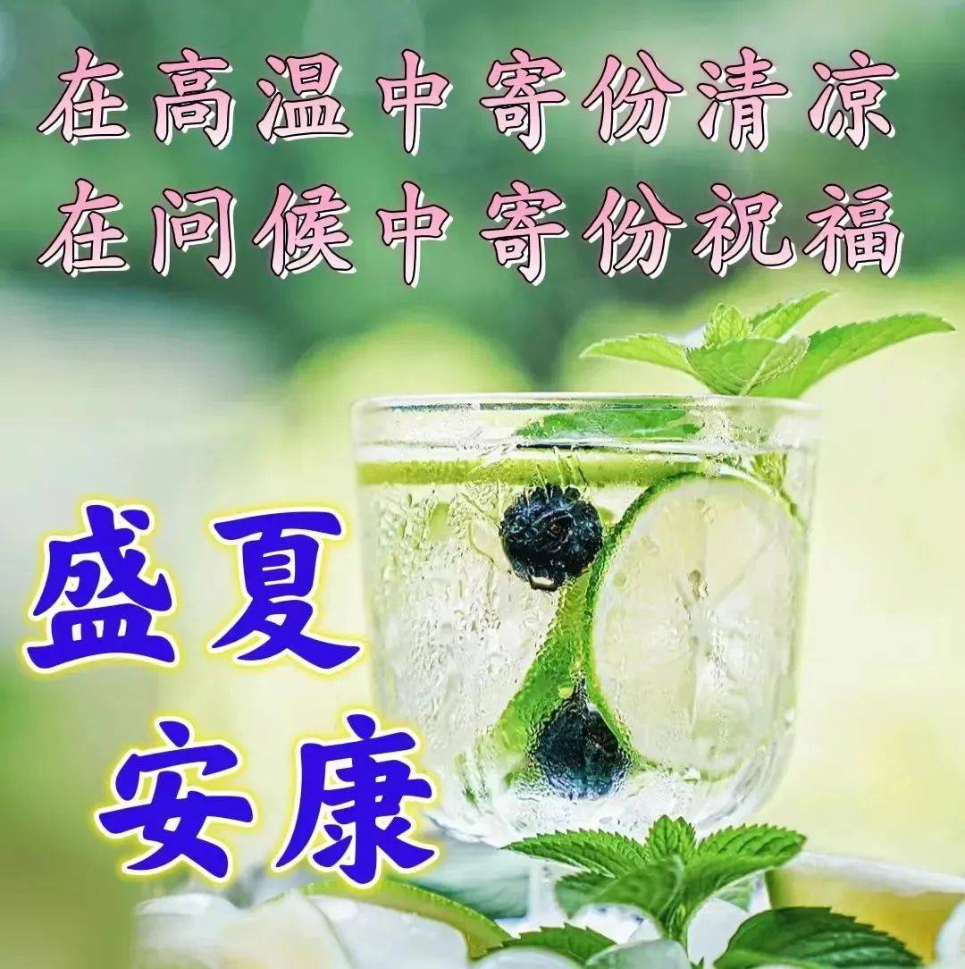 夏天的早安图片大全图片