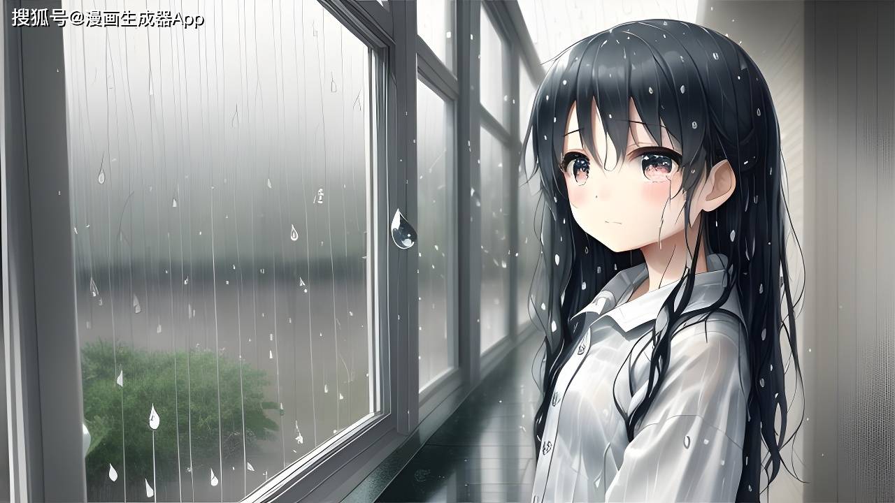 雨落倾城 | 窗台雨滴让她意识到天空在哭泣,在赞美她的美丽,在复制她