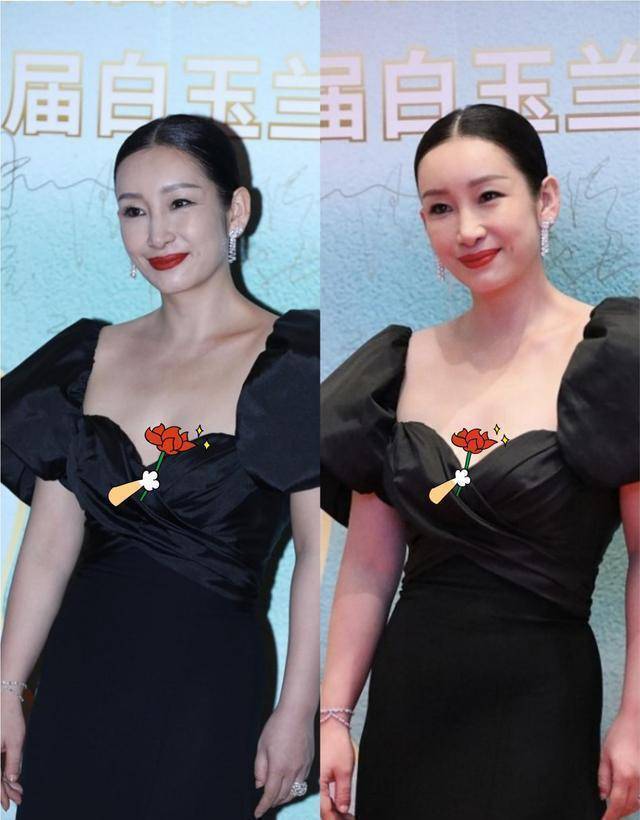 秦海璐的身材比脸还美,一袭黑色开叉裙秀出大长腿,曲线太惹眼_气质