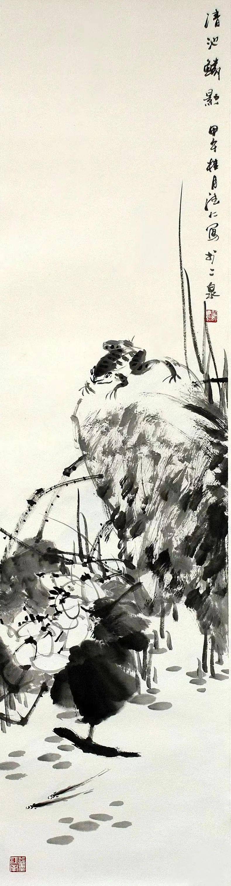 《书画南北方》心里的风景——许德仁中国画作品线上展_先生_荷花