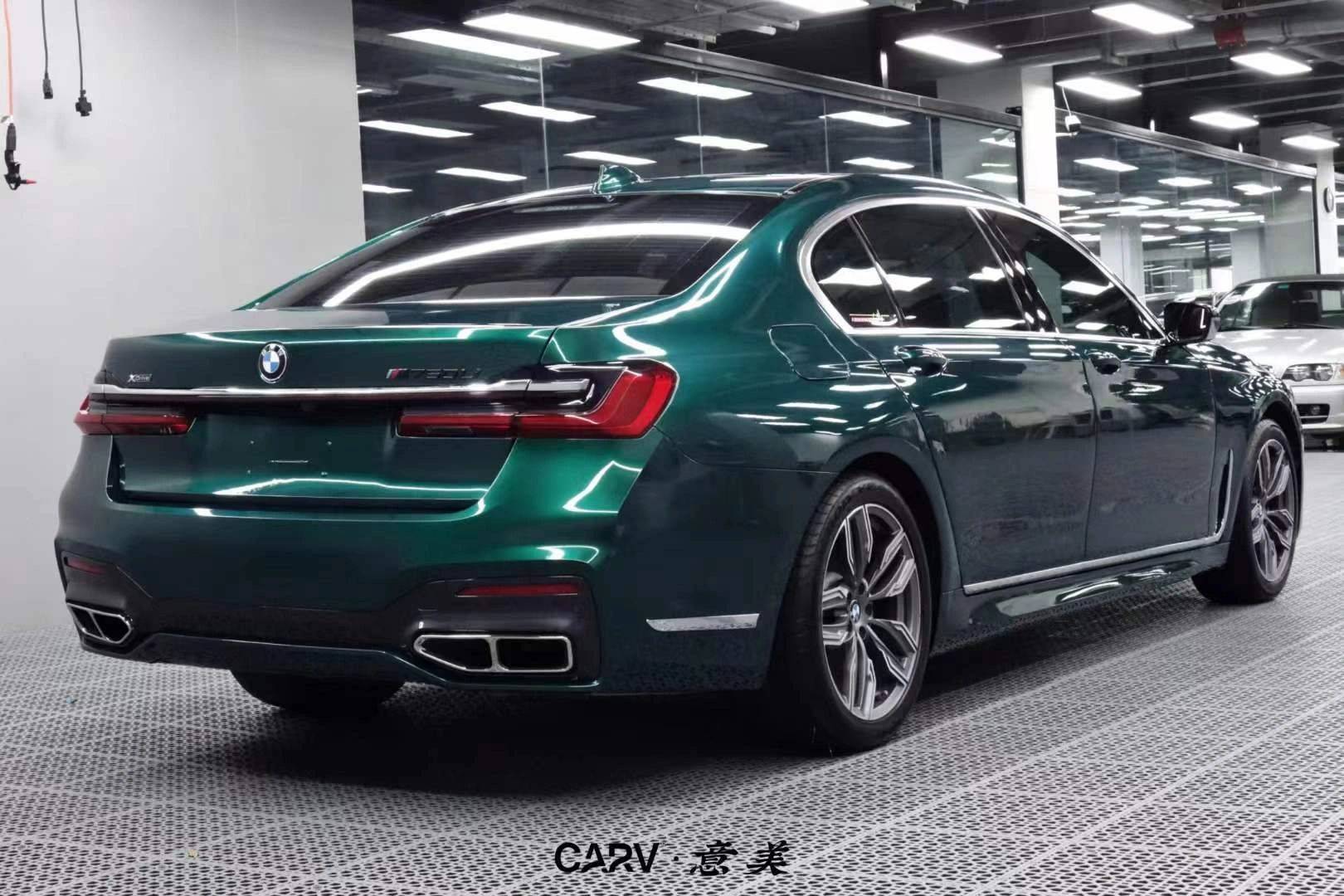 宝马卡孚改色膜白金液态玛瑙绿,带着春天草木般的生机盎然_搜狐汽车