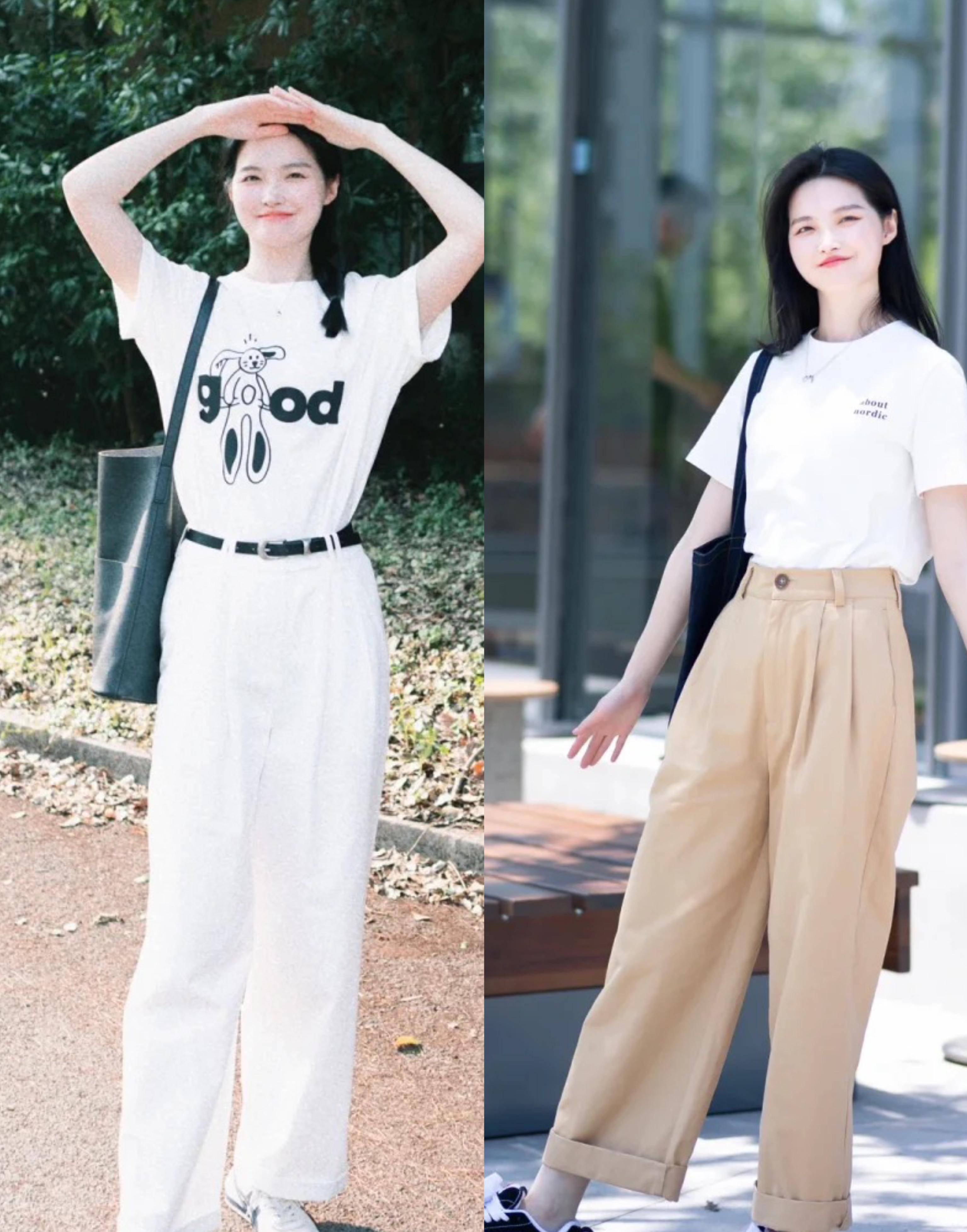 夏季流行:高腰裤搭配短上衣,小个子显高显瘦又时尚!