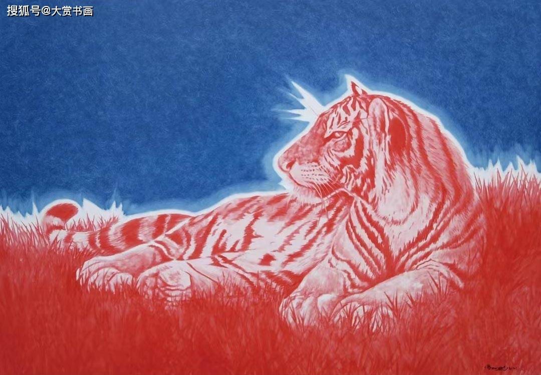 冯丽鹏使用油画的材料,却造出了轻墨罩染的味道,蕴含了对于当代社会