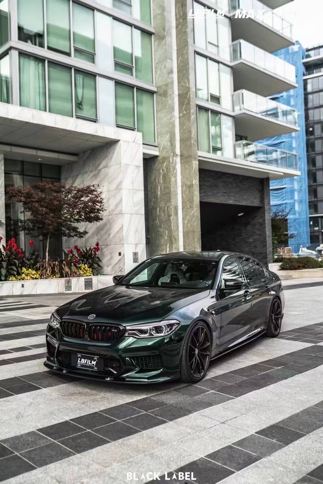 宝马m5-lb改色膜原厂漆祖母石绿,一款神秘的绿色_搜狐汽车_搜狐网