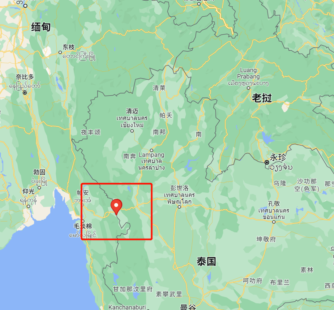 缅北地图 中文版图片