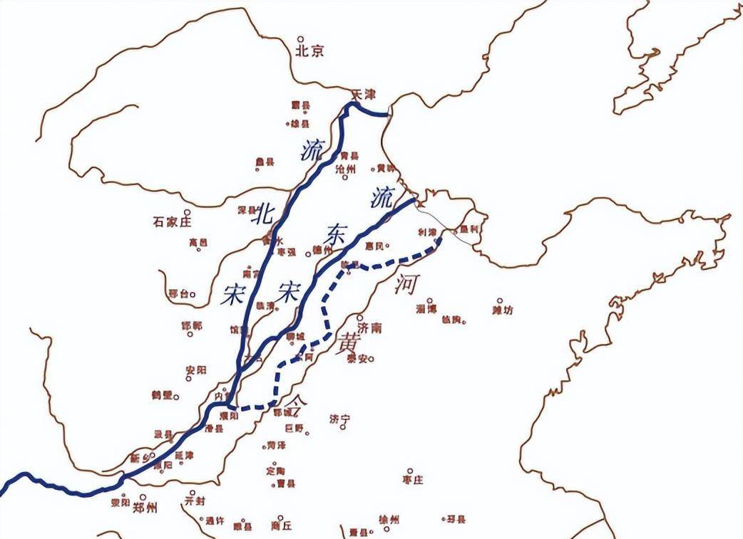 历史上黄河五次大改道,流遍华北平原_入海_河道_河南