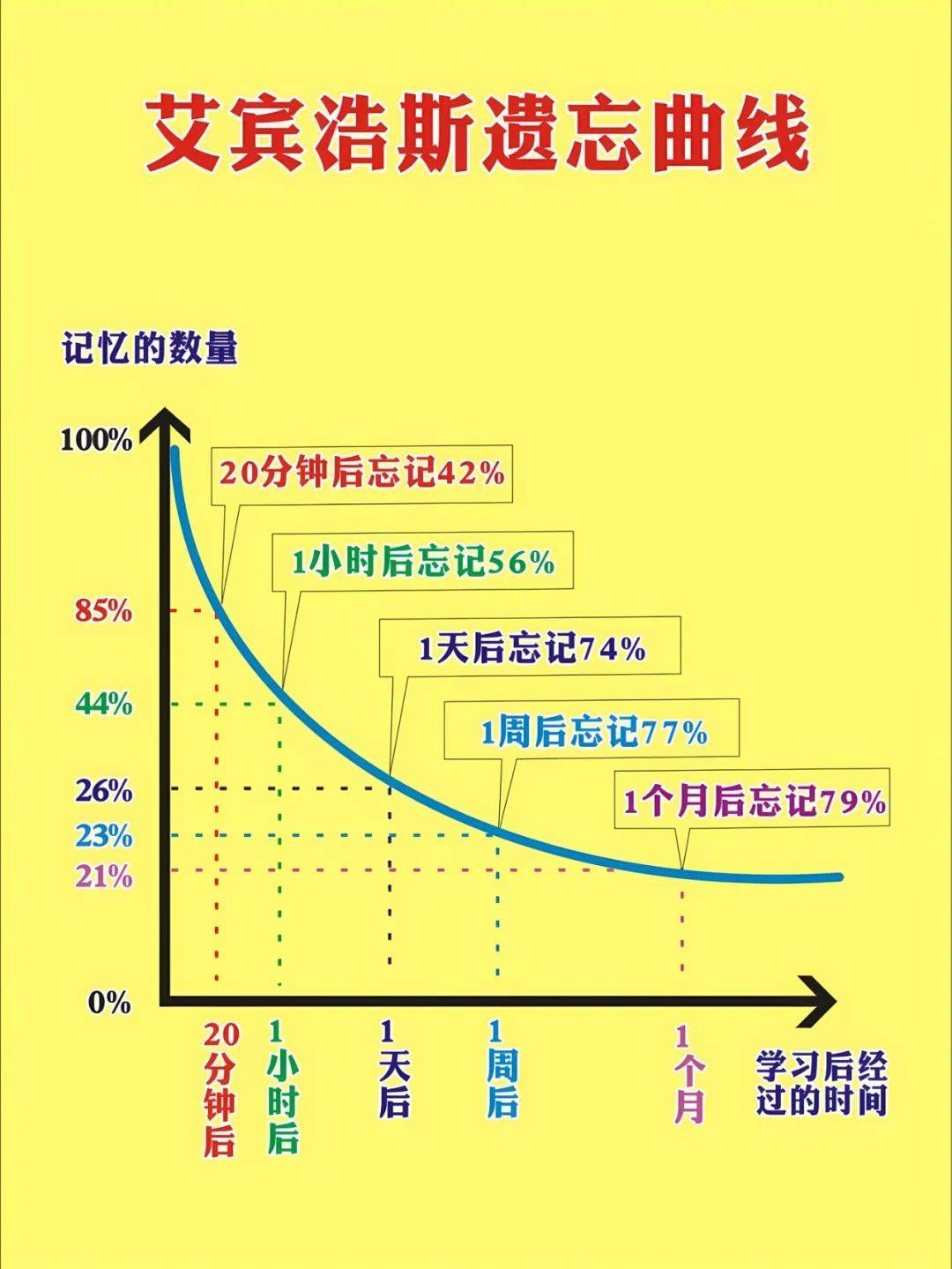 艾宾浩斯遗忘曲线骗局图片