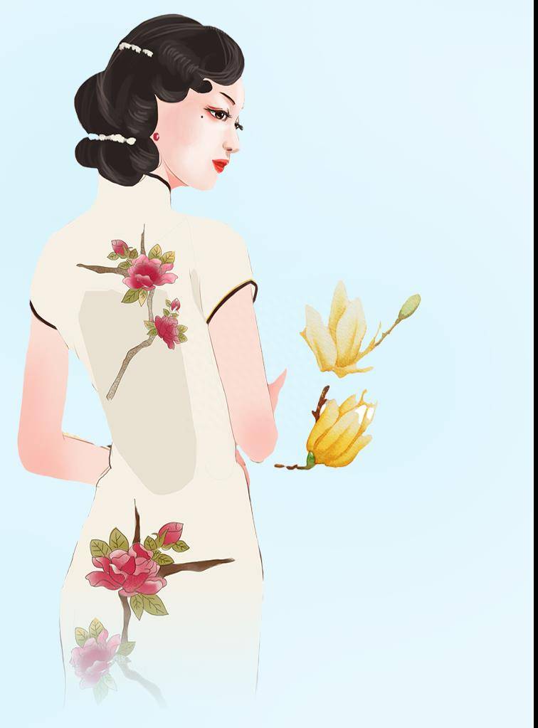 旗袍美人如画_设计_传承_镂空