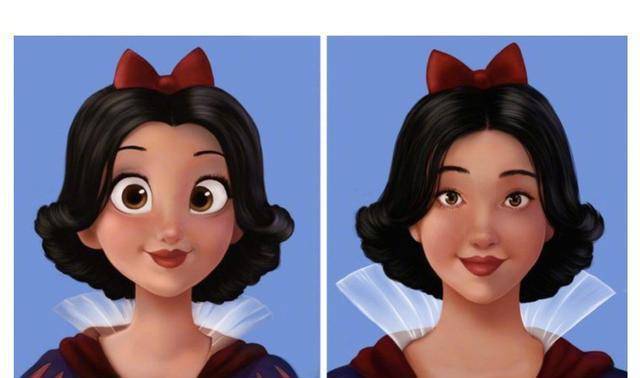 迪士尼公主拥有"真人"比例脸:艾莎过于硬朗,白雪婴儿肥太明显_安娜