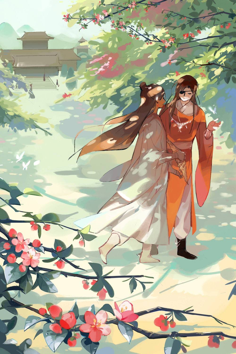 花城身高:190cm(初登场时伪装成185cm)谢怜身高:178cm(可以伪装成180