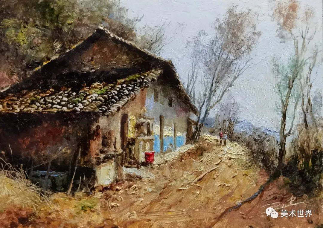 2021年名称:《夏日痕迹》规格:30x40cm年代:2023年名称:《小山村》