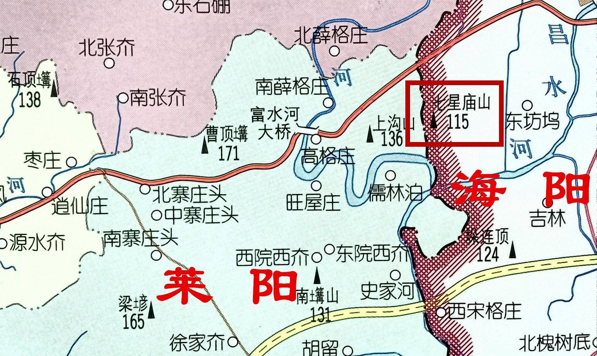 对照现在的地图不难发现,上述村庄都位于莱阳市万第镇地界内(原赤山乡