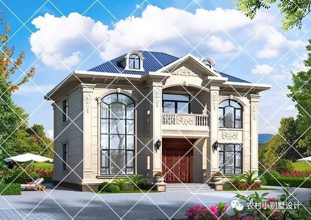 18款欧式二层别墅,造价18万到40万任你选,2023建房不愁农村自建房别墅