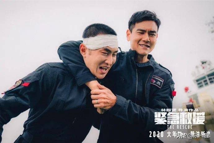 电影《紧急救援》中,林超贤依然让彭于晏饰演的高谦与王彦霖饰演的赵