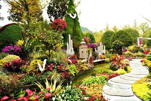 如何通过平面后期的思维搭建山东花境设计服务公园造景_植物_景观